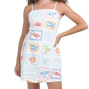 Square Neck Mini Shift Dress